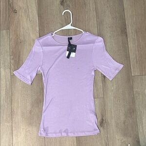 NWT Topshop Lavender Short Sleeve Top